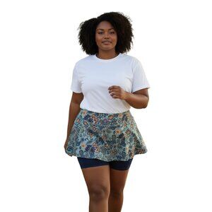 (G-208) Blevonh Active Outdoor/Tennis Skort‎ With Pockets 2XL floral